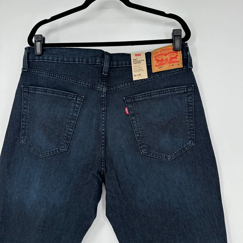 NEW Levi's 541 Athletic Taper Blue Denim Stretch Jeans Casual Everyday Men 36x32
